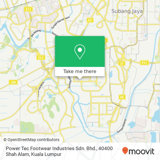 Power Tec Footwear Industries Sdn. Bhd., 40400 Shah Alam map