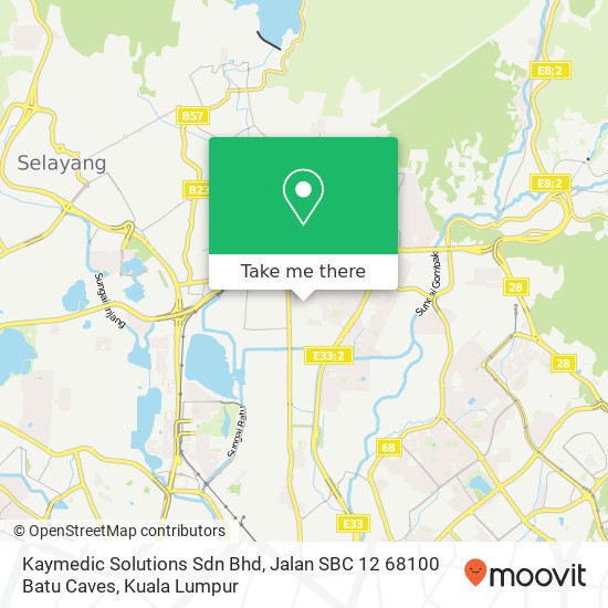 Kaymedic Solutions Sdn Bhd, Jalan SBC 12 68100 Batu Caves map