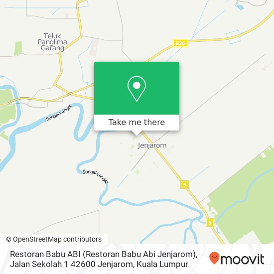 Restoran Babu ABI (Restoran Babu Abi Jenjarom), Jalan Sekolah 1 42600 Jenjarom map