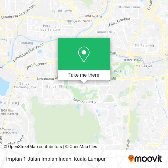 Impian 1 Jalan Impian Indah map