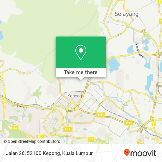 Jalan 26, 52100 Kepong map