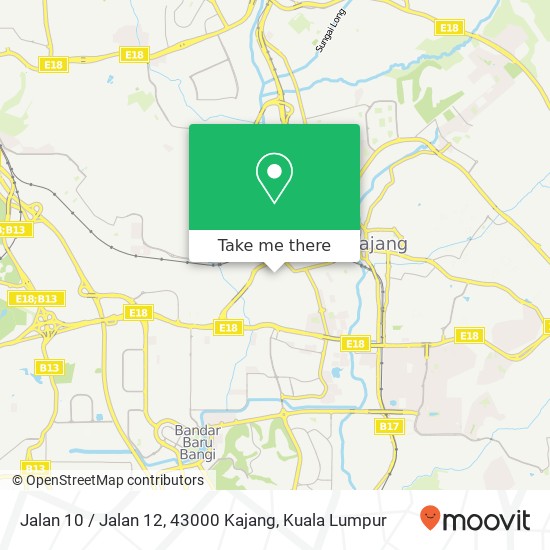 Jalan 10 / Jalan 12, 43000 Kajang map