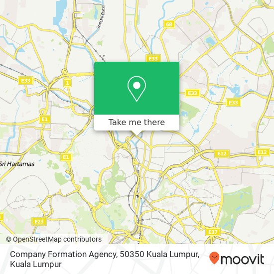 Company Formation Agency, 50350 Kuala Lumpur map