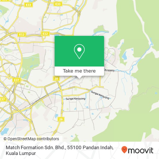Match Formation Sdn. Bhd., 55100 Pandan Indah map