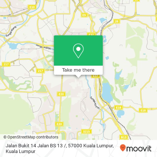 Peta Jalan Bukit 14 Jalan BS 13 /, 57000 Kuala Lumpur