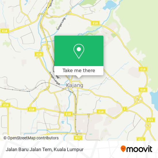 Jalan Baru Jalan Tem map