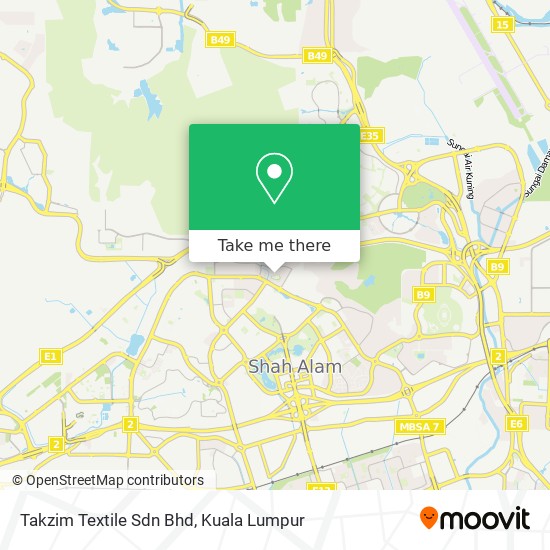 Peta Takzim Textile Sdn Bhd