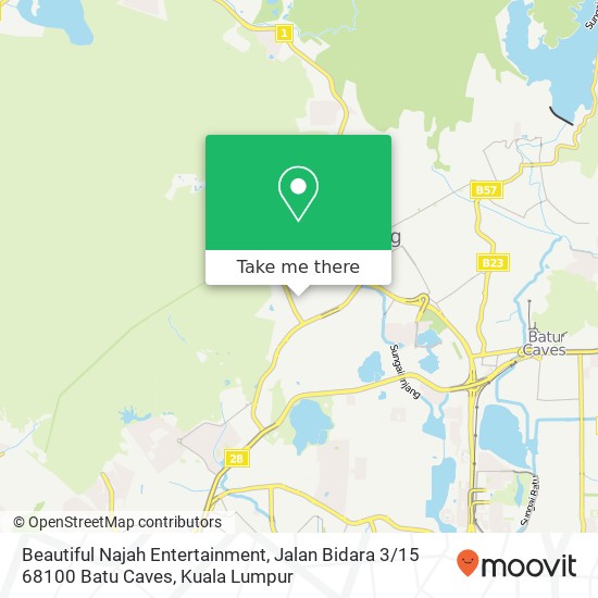 Beautiful Najah Entertainment, Jalan Bidara 3 / 15 68100 Batu Caves map