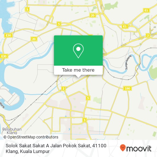 Solok Sakat Sakat A Jalan Pokok Sakat, 41100 Klang map