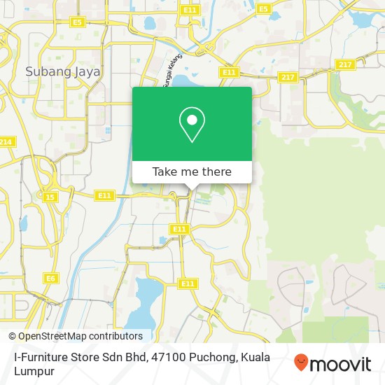 I-Furniture Store Sdn Bhd, 47100 Puchong map
