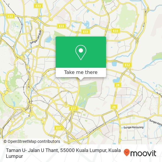 Taman U- Jalan U Thant, 55000 Kuala Lumpur map