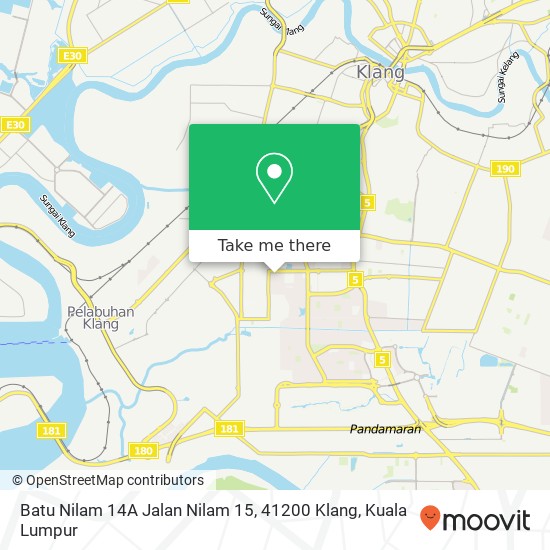 Batu Nilam 14A Jalan Nilam 15, 41200 Klang map