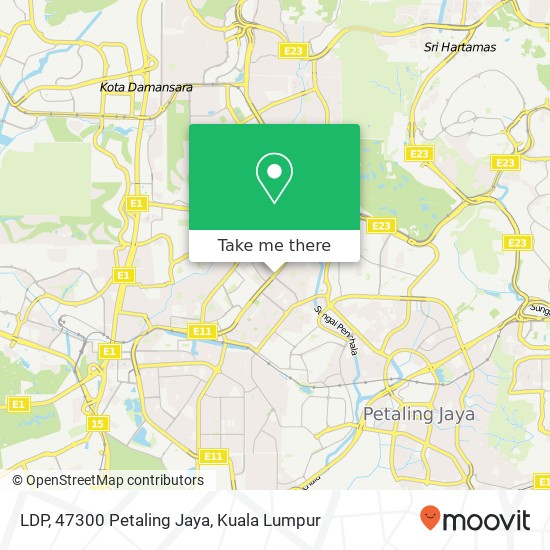 LDP, 47300 Petaling Jaya map