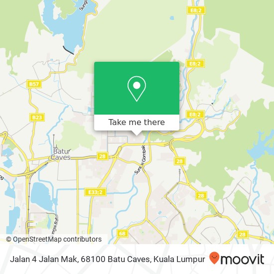 Jalan 4 Jalan Mak, 68100 Batu Caves map