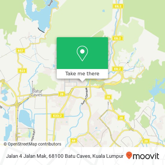 Peta Jalan 4 Jalan Mak, 68100 Batu Caves