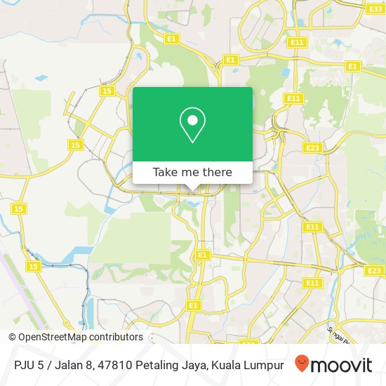 Peta PJU 5 / Jalan 8, 47810 Petaling Jaya