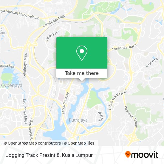 Jogging Track Presint 8 map