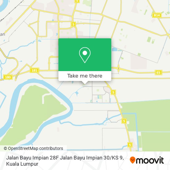 Peta Jalan Bayu Impian 28F Jalan Bayu Impian 30 / KS 9