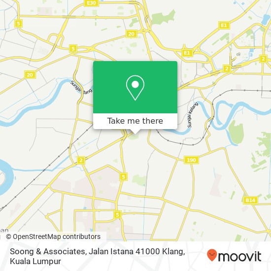 Peta Soong & Associates, Jalan Istana 41000 Klang