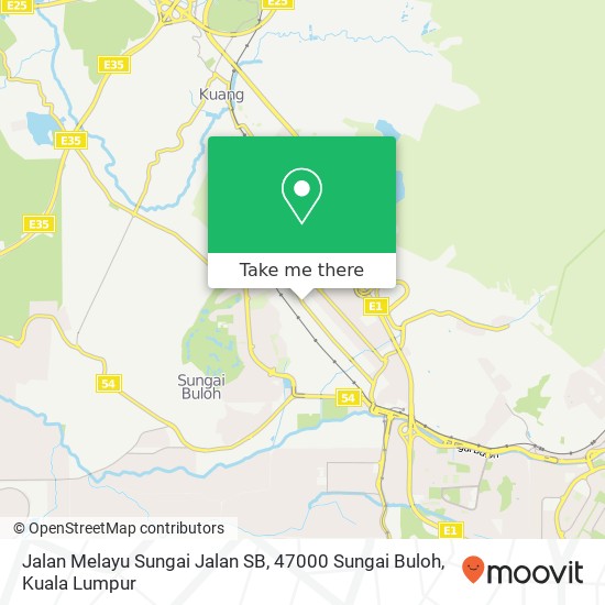 Peta Jalan Melayu Sungai Jalan SB, 47000 Sungai Buloh