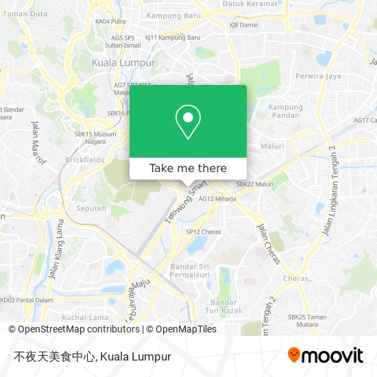 不夜天美食中心 map