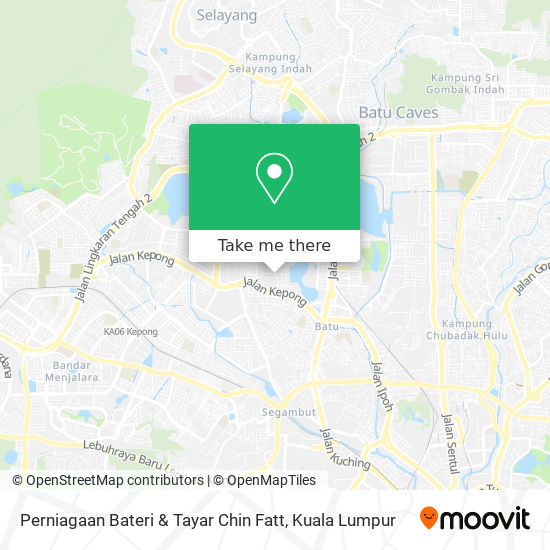 Perniagaan Bateri & Tayar Chin Fatt map