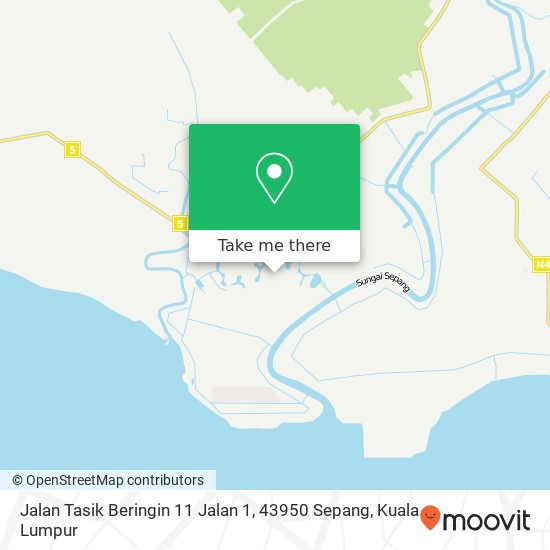 Jalan Tasik Beringin 11 Jalan 1, 43950 Sepang map