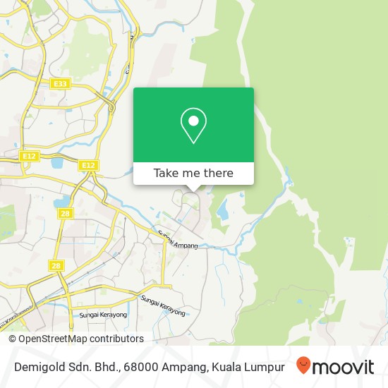 Demigold Sdn. Bhd., 68000 Ampang map