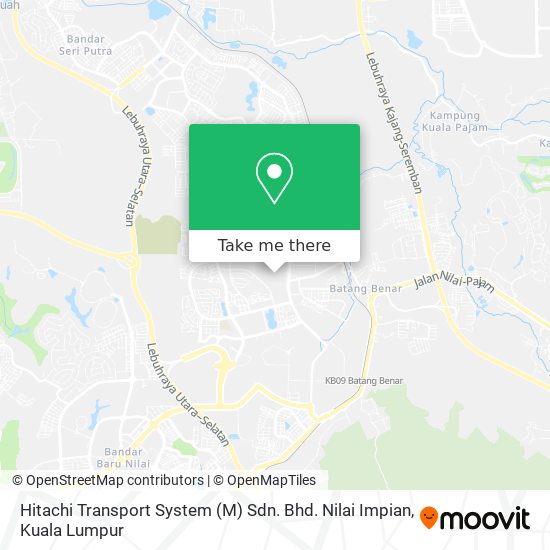 Hitachi Transport System (M) Sdn. Bhd. Nilai Impian map
