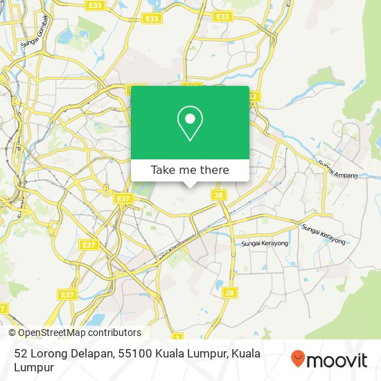 52 Lorong Delapan, 55100 Kuala Lumpur map