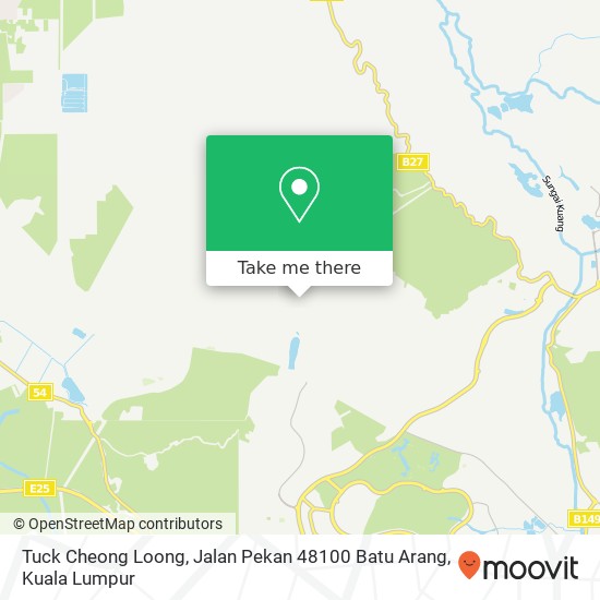Peta Tuck Cheong Loong, Jalan Pekan 48100 Batu Arang