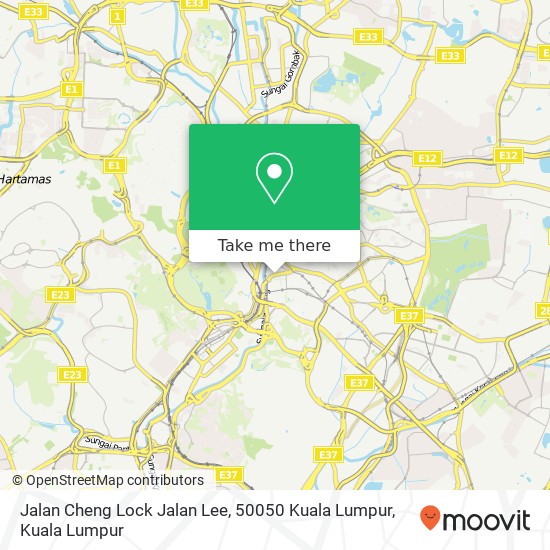 Peta Jalan Cheng Lock Jalan Lee, 50050 Kuala Lumpur