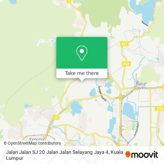 Peta Jalan Jalan SJ 20 Jalan Jalan Selayang Jaya 4