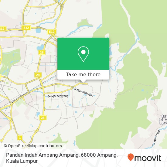 Pandan Indah Ampang Ampang, 68000 Ampang map