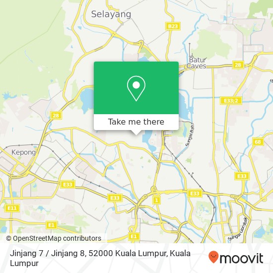 Peta Jinjang 7 / Jinjang 8, 52000 Kuala Lumpur