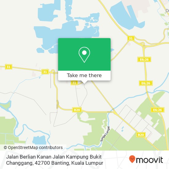 Jalan Berlian Kanan Jalan Kampung Bukit Changgang, 42700 Banting map