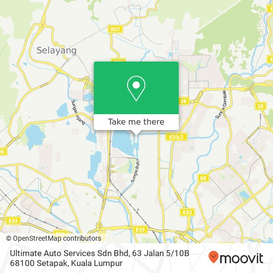 Ultimate Auto Services Sdn Bhd, 63 Jalan 5 / 10B 68100 Setapak map