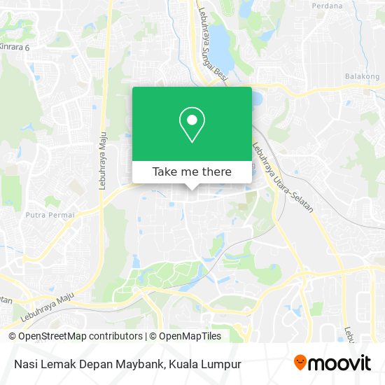 Nasi Lemak Depan Maybank map