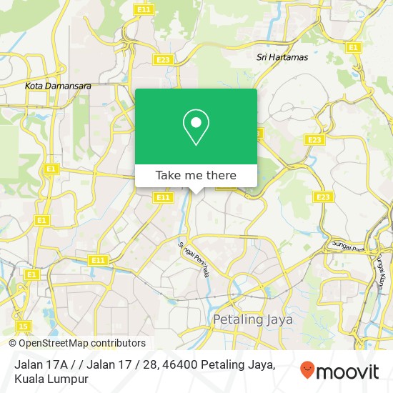 Peta Jalan 17A / / Jalan 17 / 28, 46400 Petaling Jaya