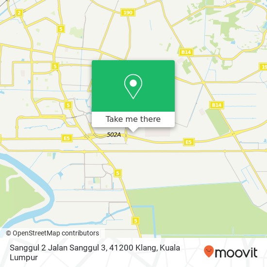 Peta Sanggul 2 Jalan Sanggul 3, 41200 Klang