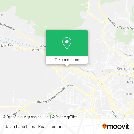 Jalan Labu Lama map