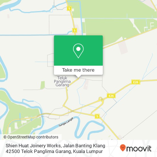 Shien Huat Joinery Works, Jalan Banting Klang 42500 Telok Panglima Garang map