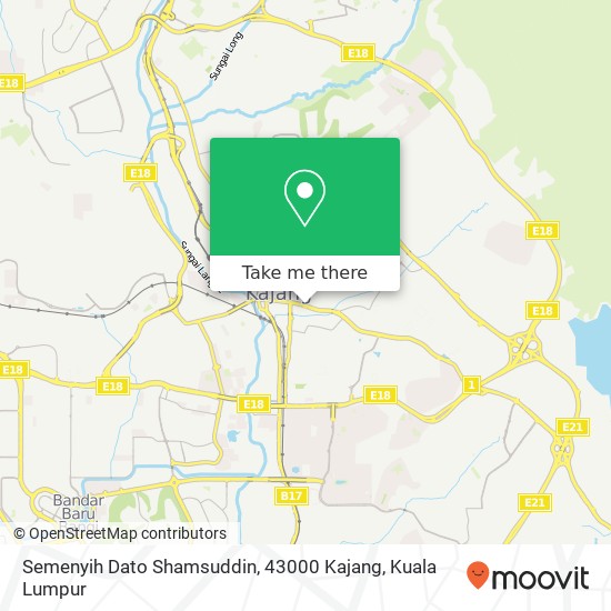 Peta Semenyih Dato Shamsuddin, 43000 Kajang
