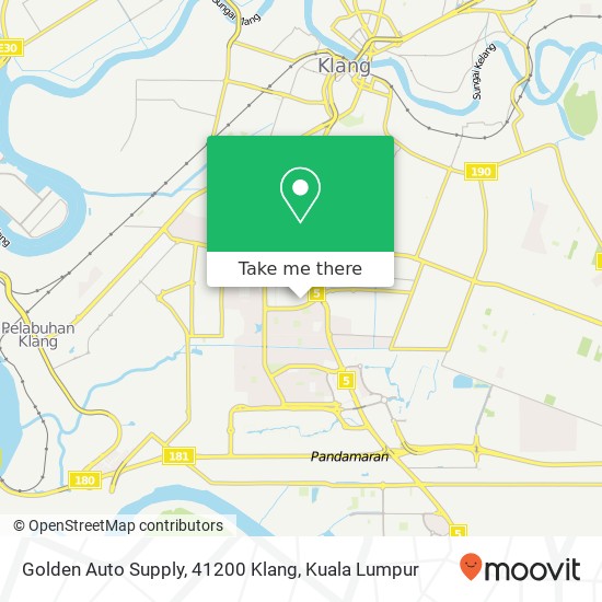 Peta Golden Auto Supply, 41200 Klang