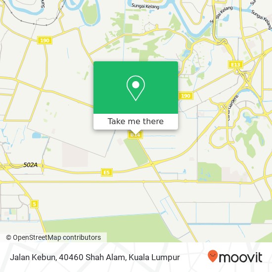 Jalan Kebun, 40460 Shah Alam map