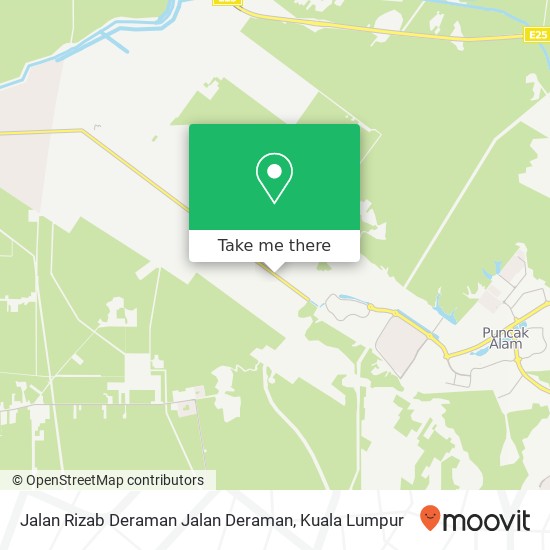 Peta Jalan Rizab Deraman Jalan Deraman, 45800 Jeram