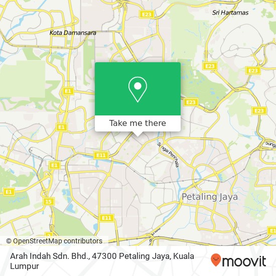 Arah Indah Sdn. Bhd., 47300 Petaling Jaya map