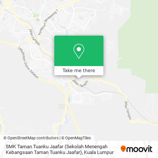 SMK Taman Tuanku Jaafar (Sekolah Menengah Kebangsaan Taman Tuanku Jaafar) map