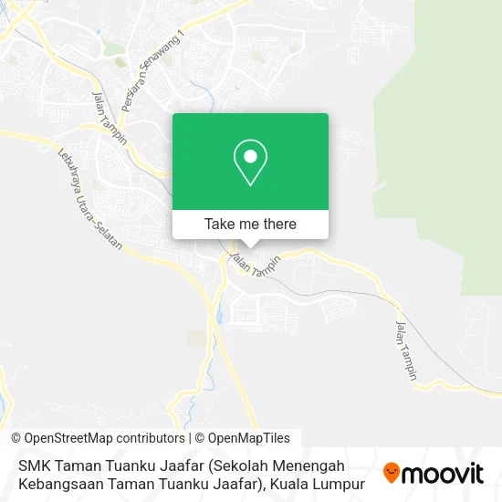 SMK Taman Tuanku Jaafar (Sekolah Menengah Kebangsaan Taman Tuanku Jaafar) map