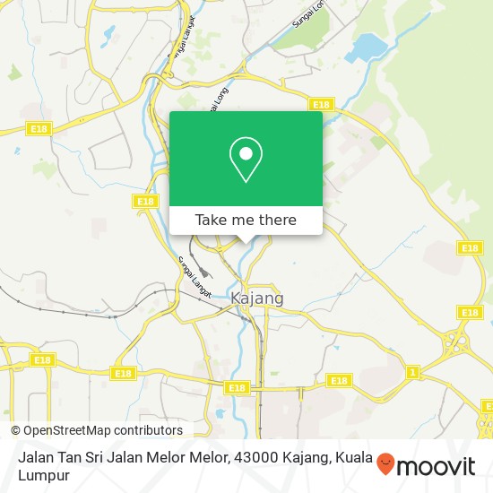 Jalan Tan Sri Jalan Melor Melor, 43000 Kajang map